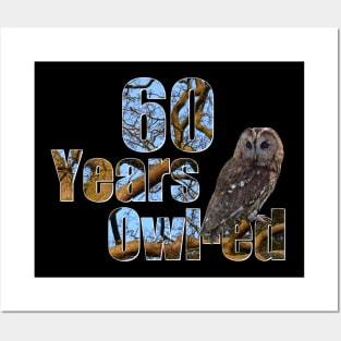 60 years owl-ed (60 years old) 60th birthday Posters and Art